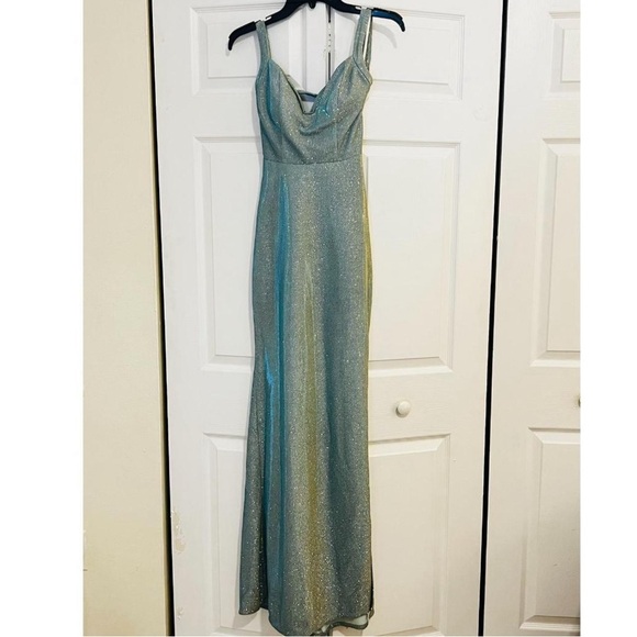 Baby Blue Prom Dress - Picture 4 of 7